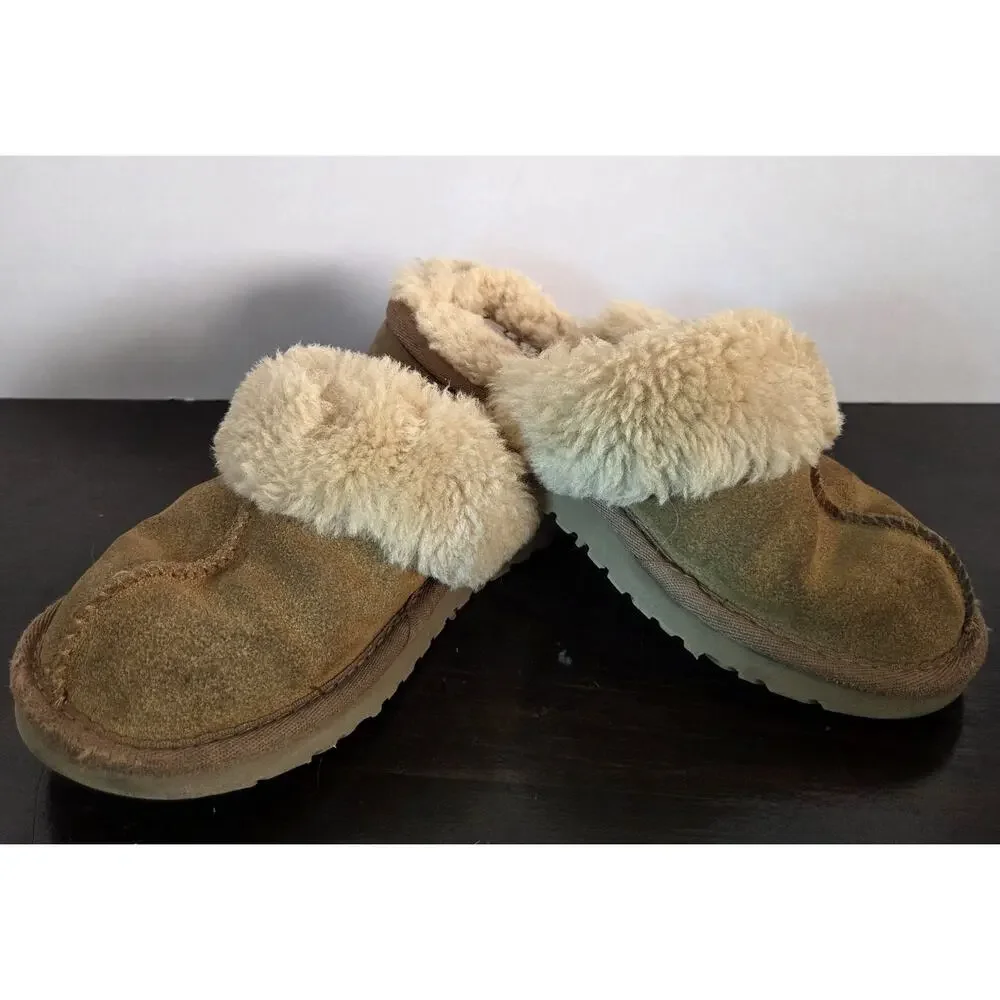 UGG Slippers Chestnut Mule Slide On Size 1 *No Tags See Measurements